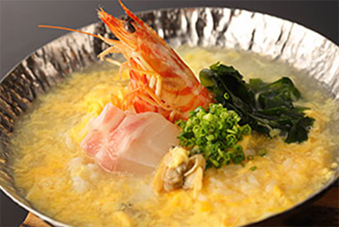 Rice porridge with sea foods