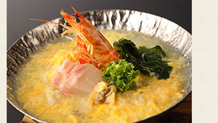 Rice porridge with sea foods