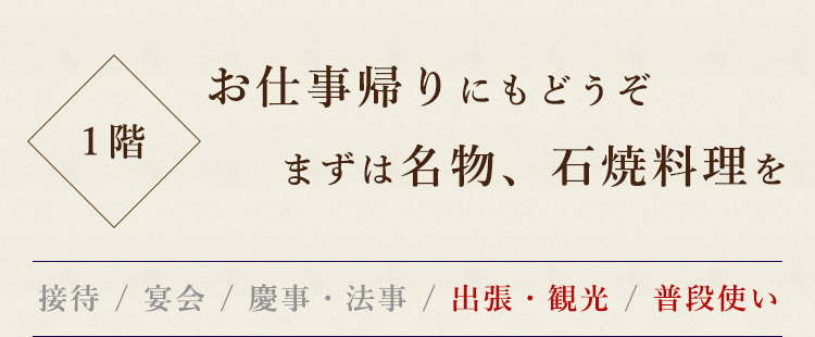 お仕事帰りにもどうぞ